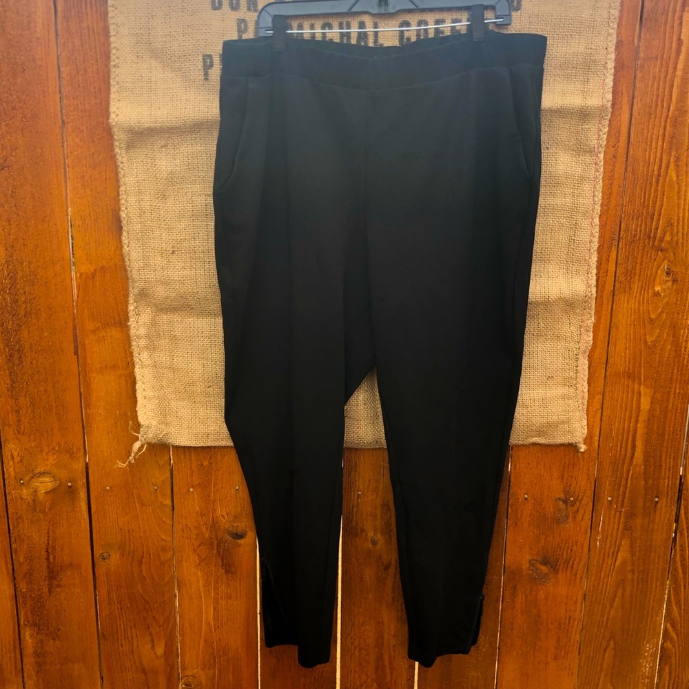 Universal Standard Moro Pocket Signature Ponte Pants Black Sz L (22/24)
